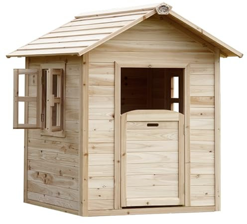 AXI Spielhaus Noa aus FSC Holz | Outdoor Kinderspielhaus für den Garten | Gartenhaus für Kinder mit Fenstern