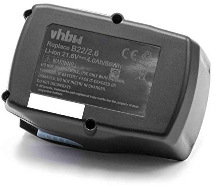 vhbw Batteria compatibile con Hilti SD 5000-A22, SF 22-A, SFC 22-A, SFH 22-A attrezzi da lavoro (4000mAh, 21,6V, Li-Ion)