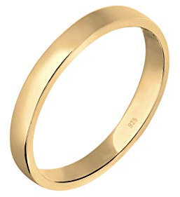 Elli Verlobungsringe für Damen, schlicht und elegant, aus 925er-Sterlingsilber, 36, Sterling Silber