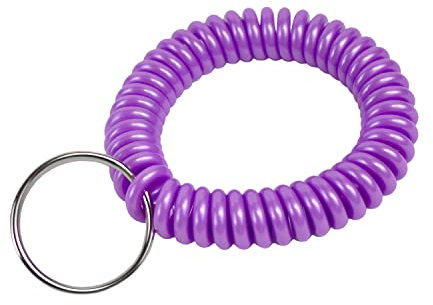 Lucky Line Handgelenk Coil Schlüsselanhänger 123 violett