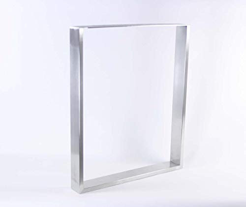 Tischgestell H72 cm B80 cm Kufen 8x2cm Edelstahl Kufentischgestell Modell