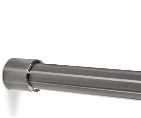 SOTECH 1 Stück Schrankstange 1000 mm RUND Ø 25 mm Edelstahl mit 2 Stück Schrankstangenlager TUBE/Schrankrohr rostfrei/Garderobenstange