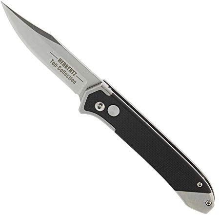 Herbertz 580610 couteau automatique Mixte Adulte, Noir, manche 12 cm