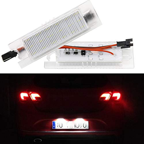 GOFORJUMP 2 stücke Auto Spezielle Canbus LED Kennzeichenbeleuchtung Für O/pel Zafira B Astra H Corsa D Insignia, kein fehler Led Kennzeichenbeleuchtung kits