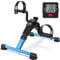Under Desk Pedal Exerciser Mini Bike für Beine/Arme - faltbarer Peddler mit LCD-Display für Zuhause/Büro