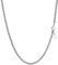 PROSTEEL Collana Uomo Donna Catena Grano Catena Ricambio per Pendente, Larga 3 mm, 45CM Lunghezza, Acciaio Inossidabile, Argento (Confezione Regalo)