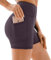Persit Sporthose Damen Kurz Radlerhose - Sport Leggins Yoga Shorts Sommer Kurze Leggings Laufhose Dunkelviolett-M