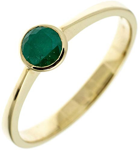Jobo Damen-Ring aus 8 Karat 333 Gold mit Smaragd Größe 50