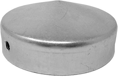 SO-TOOLS Pfostenkappe Rund Innendurchmesser 50 mm Stahl verzinkt für Rundpfosten, gebohrt