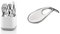 Guzzini Scolaposate Fill&Drain Kitchen Active Design, Grigio Chiaro, 13 x 13 x h12.4 cm & Poggiamestolo Kitchen Active Design, Grigio Cielo, 24 x 11 x h4.5 cm
