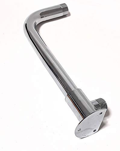 Soytich Wandscheibe und Wandarm in Verschiedene Varianten/länge Zulaufarm Wandanschluss., Form und Länge:Wandscheibe2+Arm 30cm