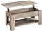 Yaheetech Tavolino da Caffè sollevabile Tavolo Moderno Elevabile da Salotto Divano Caffè con Ripiano Inferiore 98 x 50 x 42-56 cm Grigio