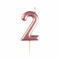 amscan 9911547 Rose Gold Numerical Candle 2