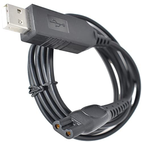 BOEEA HQ8505 Rasierer Ladekabel passend für Philips Norelco HQ8505 3000 5000 7000 Serie mg7790 mg5750 Elektrorasierer Bartschneider 15 V AC-Adapter Netzteil Ladekabel