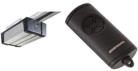 Hörmann Actionneur de porte de garage Supra Matic E Serie 4 (ouvre-porte avec Émetteur manuel HSE 4, câble & 45117361 Émetteur Portatif/Télécommande pour Porte de Garage, Noir
