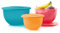 Tupperware Markeneindruck 6-teilige klassische Schüssel Set (3 Schalen + 3 Deckel) – spülmaschinenfest und BPA-frei – luftdichter, auslaufsicherer Lebensmittelbehälter für Kühlschrank und Speisekammer
