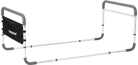 Restisland Doppelbett-Seiten-Handlauf, Betthilfe-Schiene, verstellbar, medizinische Krankenhaus-Hilfsgeräte, Bettgitter für ältere Erwachsene, passend für Queen-Size-, Voll- und Doppelbetten