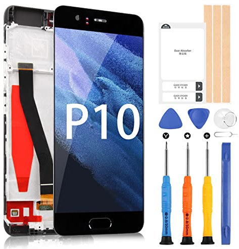ARSSLY Pantalla para Huawei P10 VTR-L09 VTR-L29 Pantalla Táctil con Marco Asamblea Reemplazo Pantalla Cristal Digitalizador con Herramientas