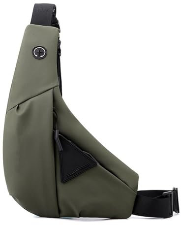 DONGKER Sling Crossbody Bag, Leicht Herren Umhängetasche, Wasserdichte Schultertasche Brusttasche für Männer und Frauen, Radfahren, Wandern, Reisen