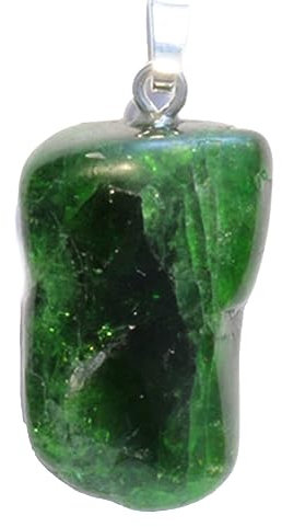 Chromdiopsid Diopsid grün Edelstein Silber Anhänger