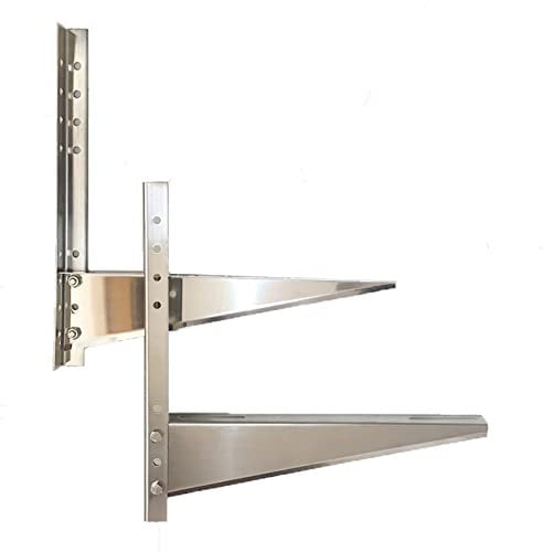 Yargole Soporte de Montaje para Unidad Exterior de Aire Acondicionado de Pared, Soportes de Soporte de CA galvanizados Resistentes sin óxido, con Kit de Montaje, para Aire Acondicionado 1-1.