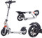 Ultra Wide Big Wheels Tretroller für Erwachsene mit Scheibenhandbremse – faltbar und höhenverstellbar | 150 kg Kapazität Pendlerscooter für Jugendliche und Unisex-Fahrer – Schwarz