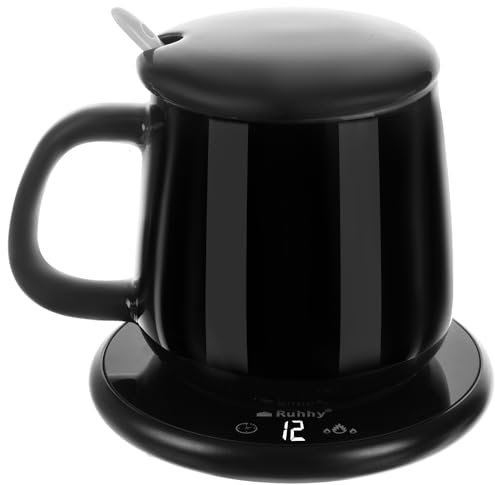 Ruhhy Riscaldatore per tazze, da ufficio, da scrivania, con impostazioni di temperatura 22125