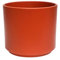 Ivyline Prague Planter in Cayenne with Waterproof Exterior and Cylindrical Shape - Matte Finished Flower Pot - Modern Home Decoration - H24 x D28 cm