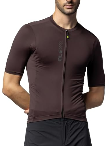 ALE' Alé Cycling Herren Off Road Pragma Color Block Kurzarmtrikot, Braun, XL