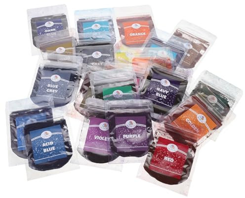 Anneome 24taschen Farben Tie Dye Pulver Bunte Stoffe Selbst Gestalten Für Erwachsene Für -projekte Färbung Shirts Schals Taschen Und Mehr