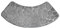 WAZUBC Tapis de Bain Incurvé en Forme D'éventail, Antidérapant Lavable Absorbant Doux et Confortable Tapis de Salle de Bain en Forme D'éventail pour Douche Circulaire (Gris)