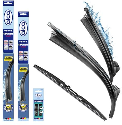 alca® Scheibenwischer mit Heckwischer passend für SUBARU XV (04.2017-10.2025) SUPER FLAT Flachbalkenwischer