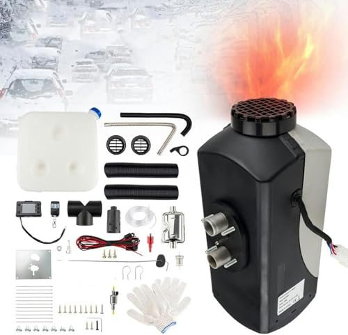 LYJYUJIE Riscaldatore del Riscaldatore Diesel, Riscaldatore Diesel da 8 KW E 12 V con Interruttore di Camion, Navi, Rimorchi ~/