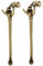 2 piezas de palillos de oreja retro Guanyin mano flor oreja cuchara oreja encerado herramienta de extracción Budas mano oreja pala para limpieza de orejas