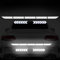 17Pcs Auto Starke reflektierende Aufkleber für BMW 5er Gran Turismo (GT) 6 (VI) F07 I 2009-2017, Nachtsichtbarkeit reflektierende Aufkleber,Auto Stoßstange reflektierende Aufkleber,White