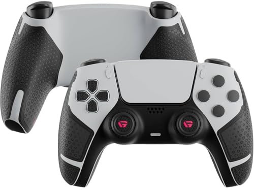 G.S.TAC - Set di skin per controller PS5, 20 pezzi, in morbido silicone, antiscivolo, resistenti al sudore, con adesivi per pulsante di attivazione