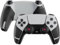 G.S.TAC PS5-Controller-Skin-Set, 20 Stück strukturierte weiche Silikon-Griffaufkleber, rutschfeste, schweißresistente Griffpolster für PS5-Controller mit Trigger-Tastenaufklebern