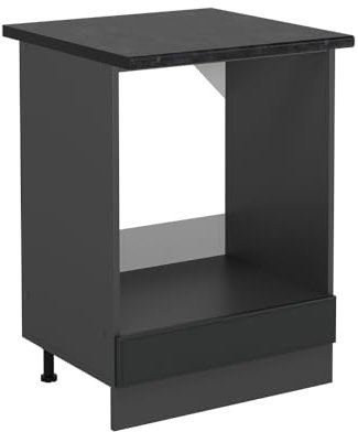 Vicco Armario para Horno Empotrado R-Line, Antracita casa de Campo, 60 cm, ET Antracita