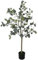 HOMCOM Planta Artificial Decorativa Grande 150 cm Eucalipto Artificial Planta con Maceta y Hojas para Interior Verde
