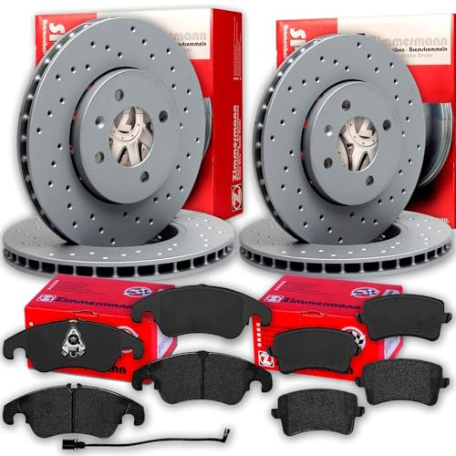 BandelOne enthält Zimmermann Sport-Bremsscheiben+beläge vorne hinten für A4 B8 8K+A5 8T 8F