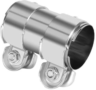 Anlising Collier Echappement, 51mm x 95mm Collier de Serrage Double d'Échappement, Raccord de Tuyau d'Échappement, Collier de Serrage Double pour Raccords, pour Diamètre de 51mm Tuyaux d'Échappement