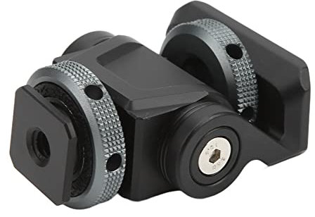 Qukaim Testa per treppiede panoramica motorizzata 2,4 G, testa motorizzata Pan Tilt per fotocamera del telefono cellulare, rotazione a 360°, inclinazione 140°, lega di alluminio, foro di montaggio da