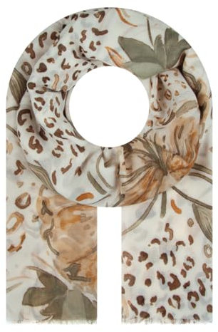 Majea Halstücher Damen Tuch Kopftuch Halstuch Schal Damen-Schal Tücher Damen Stola (880030) (beige 40)