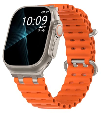 TiMOVO Correa Ocean Compatible con Apple Watch Ultra 3/2/1 49 mm, Naranja