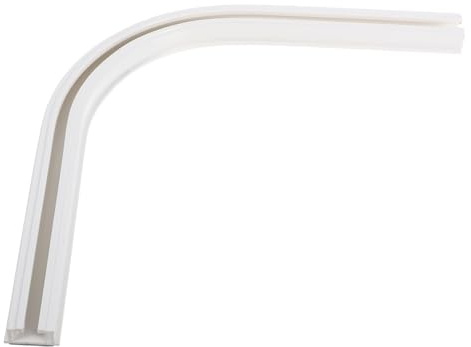 MAGICLULU Selbstklebende Vorhangschiene für Decke und Wand Flexible Gardinenschiene mit Leisem Eckgleiter Montage ohne Bohren Schwere Gardinen Einfache Installation für Wohn und Büroräume