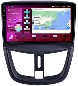 carplay inalámbrico Radio para Coche para Peugeot 207 (2006-2015) con CarPlay, Reproductor Multimedia de vídeo y Pantalla GPS(Selectselected)