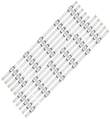 HCGX LED Backlight Strips for 55 TV 55LB6300 55LF5800 55LF650Y, 10 Pcs Full Array Kit 11 Diodes 6V Replacement Parts
