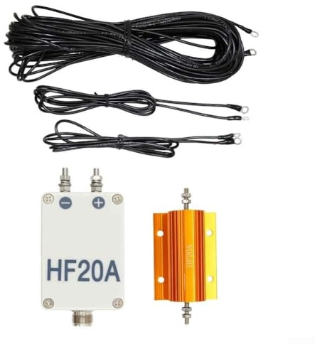 HF20A Shortwave Antenna 1.5-30MHz Full Band 100W for Ham Radio Stations, Flexible Wire Dipole for Balcony Rooftop Outdoor