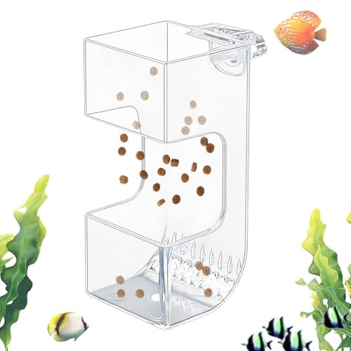 Aquarium Fish Feeding Tray Food Container
