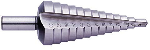 Exact Stufenbohrer mit gerader Nute, 4-12mm, HSS